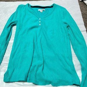 teal long sleep sleep/winter shirt
